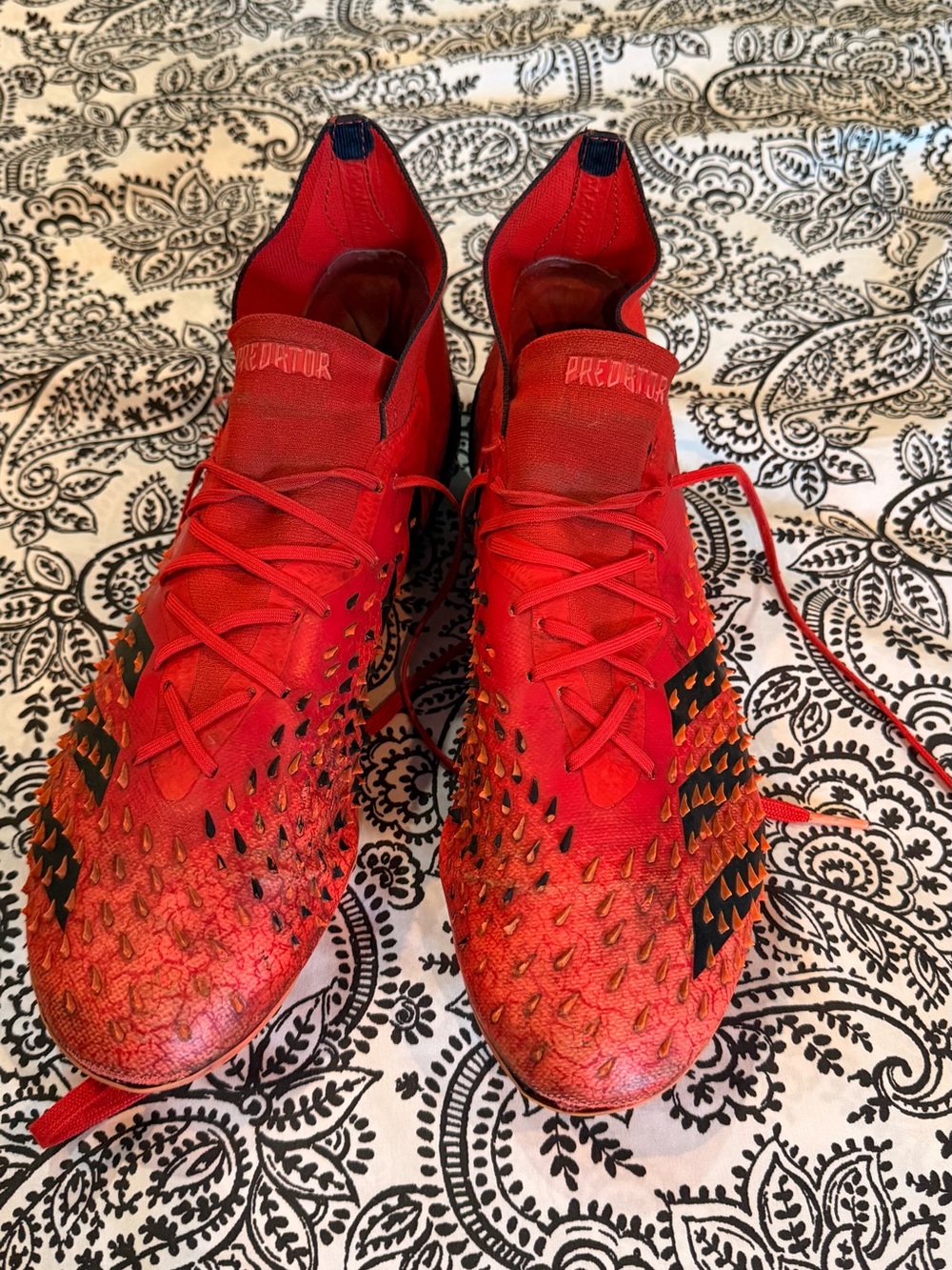 adidas Predator Men's Red Soccer Cleats